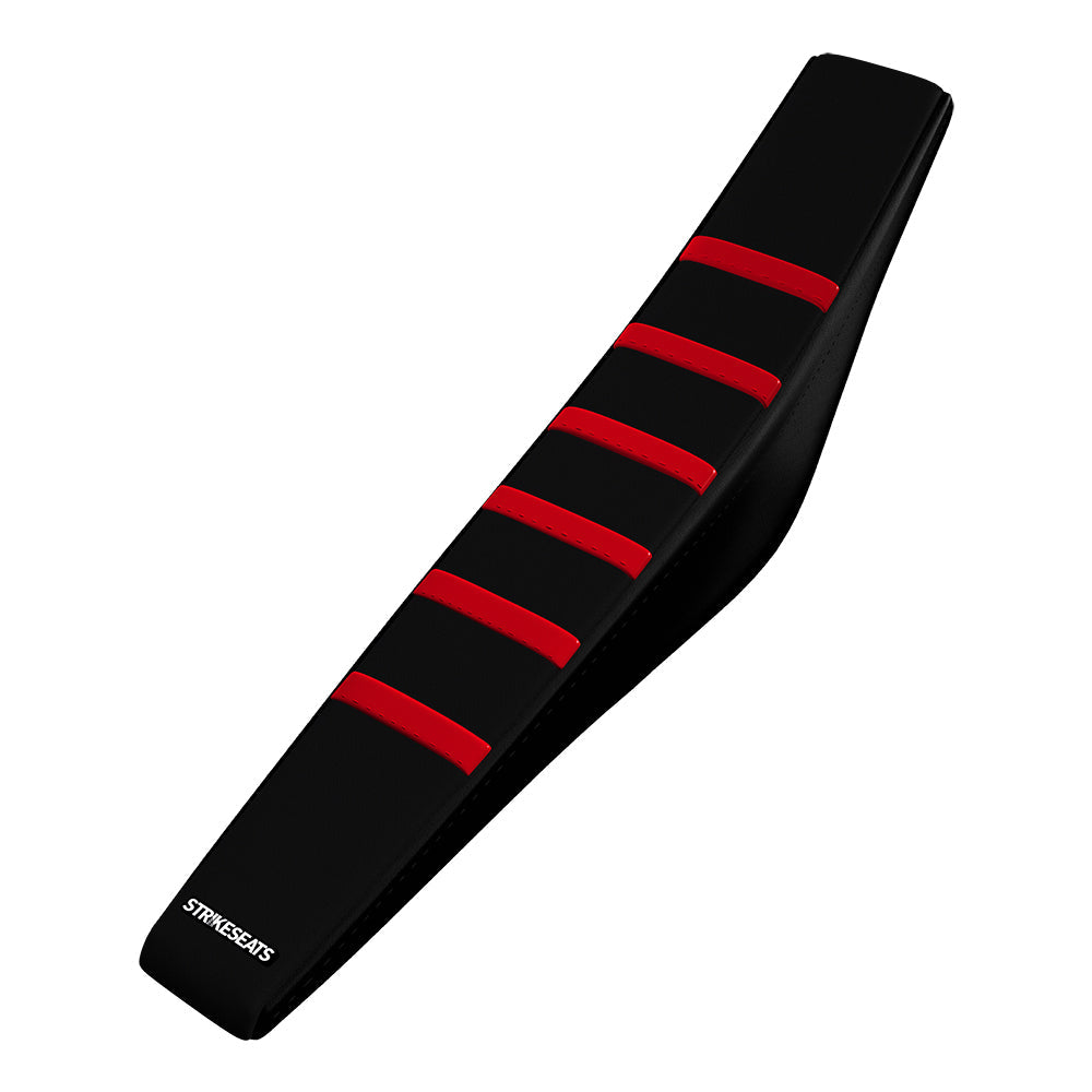 Honda CRF150R 07-24 ROJO/NEGRO/NEGRO Funda de asiento acanalada con agarre