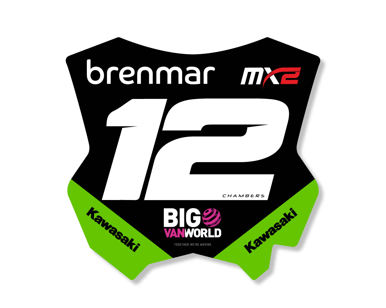 Réplica de matrícula de 23' Chambers