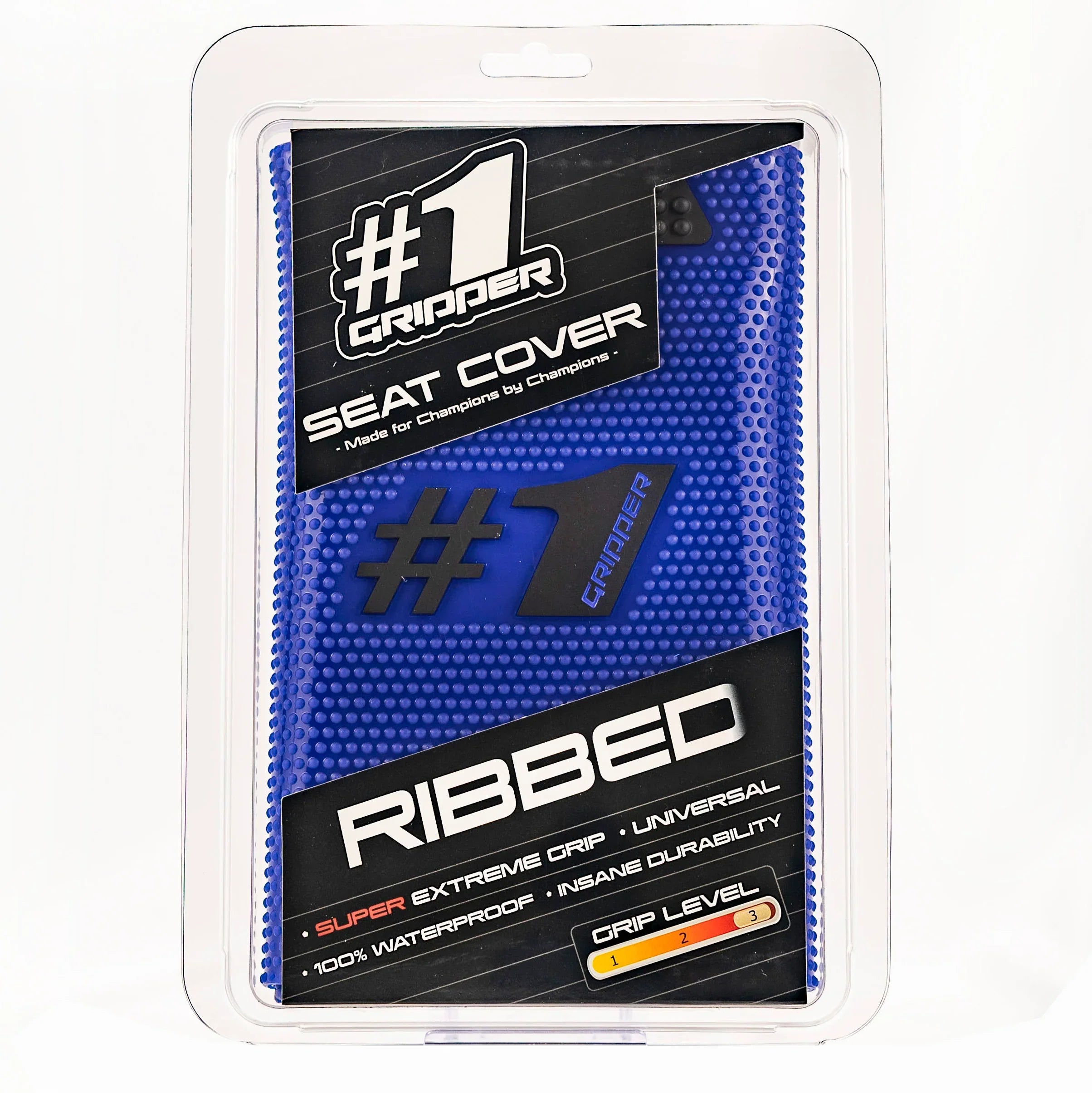 Funda de asiento acanalada - Azul/Negro