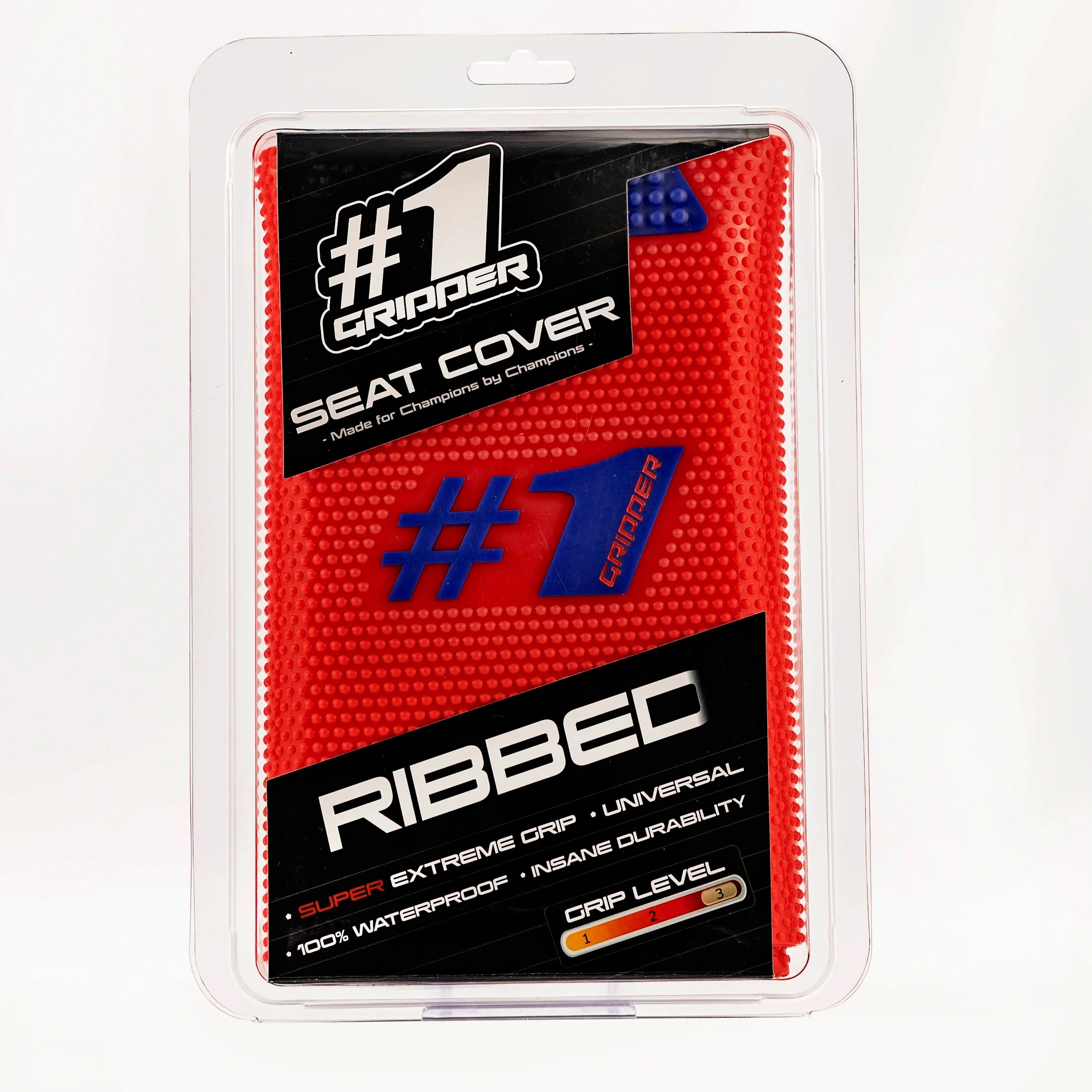 Funda de asiento acanalada Gripper 1G - Rojo/Azul