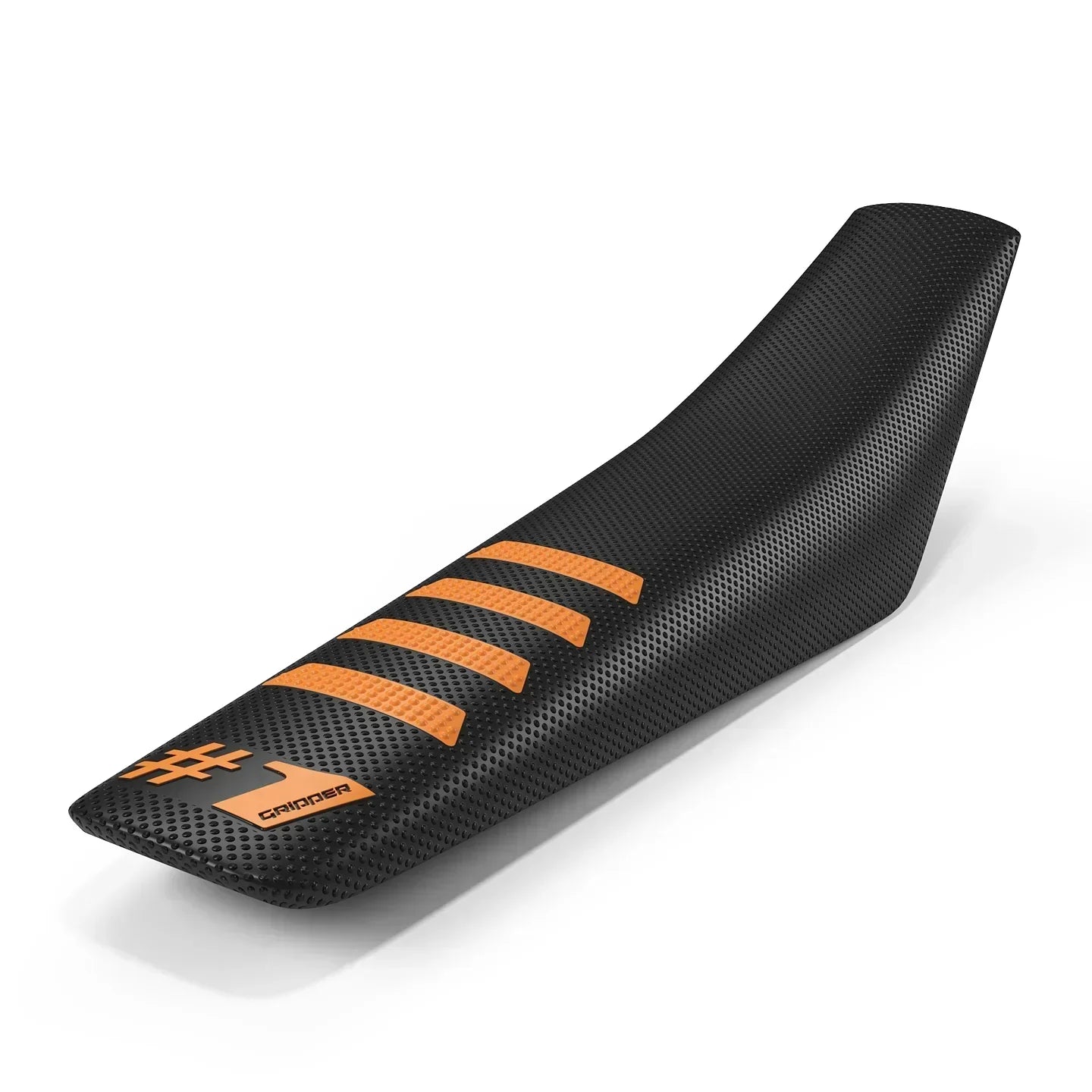 Funda de asiento acanalada - Negro/Naranja