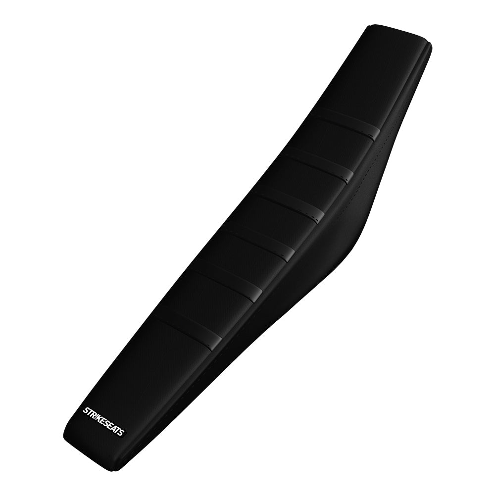 Kawasaki KX85 14-23/KX100 14-21/ KX112 22-23 NOIR/NOIR/NOIR Housse de selle nervurée Gripper 