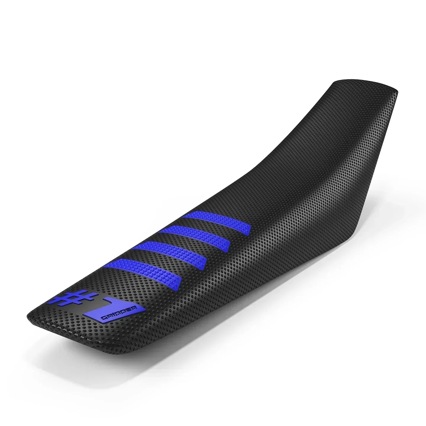 RIBBED Seat Cover - Black/Blue