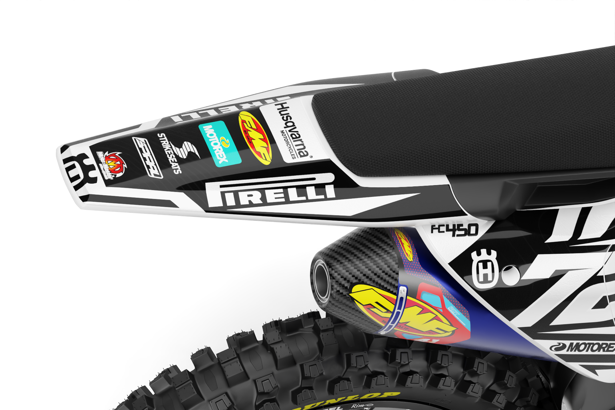 Husqvarna // Base Blanc Rouge (Tous les vélos)